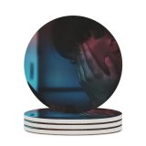 yanfind Ceramic Coasters (round) Rubbing Sad Images Depressed  Phone Mood  Wallpapers Lonely Feelings Vienna Family Game Intellectual Educational Game Jigsaw Puzzle Toy Set
