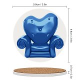 yanfind Ceramic Coasters (round) Armchair Cushion Cozy Dimensional Decor Seat Relaxation Valentine's Ideas Home Retro Furniture Family Game Intellectual Educational Game Jigsaw Puzzle Toy Set