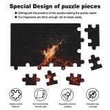 yanfind Picture Puzzle Dark Bonfire  Flame Night Time Burning Outdoor 5K Family Game Intellectual Educational Game Jigsaw Puzzle Toy Set