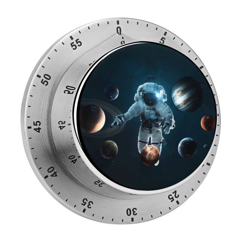 yanfind Timer Vadim Sadovski Space Astronaut Planetary System Space Suit Space Travel  Orbital 60 Minutes Mechanical Visual Timer