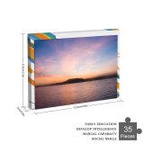 yanfind Picture Puzzle Sunset Island Tropical Ocean Sky Horizon Afterglow Cloud Sunrise Resources Family Game Intellectual Educational Game Jigsaw Puzzle Toy Set