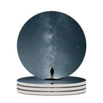 yanfind Ceramic Coasters (round) Images Space HQ Starry Landscape Astronomy Sky Wallpapers Family Game Intellectual Educational Game Jigsaw Puzzle Toy Set