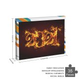 yanfind Picture Puzzle 2021 Year Happy Fire Burning Dark Family Game Intellectual Educational Game Jigsaw Puzzle Toy Set