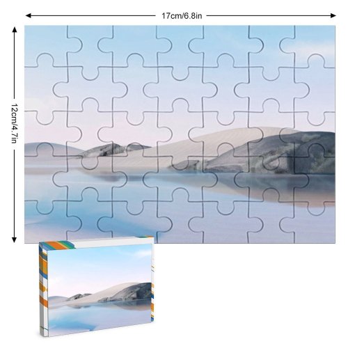 yanfind Picture Puzzle Desert Lake Clear Sky  Microsoft Go Family Game Intellectual Educational Game Jigsaw Puzzle Toy Set