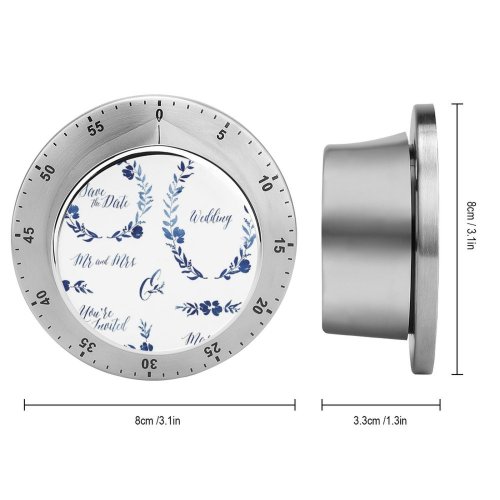 yanfind Timer Wreath Summer Wedding Homemade Watercolor Plant Engagement Flower Craft Ceremony Social Elegance 60 Minutes Mechanical Visual Timer