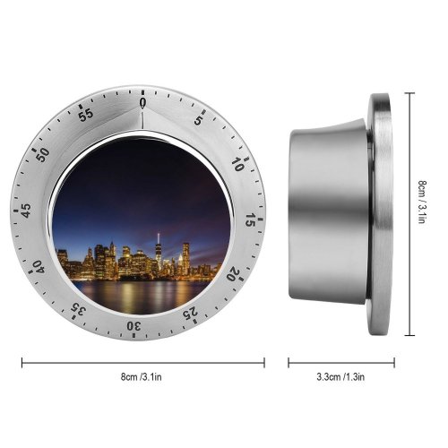 yanfind Timer York City Brooklyn  Park Waterfront Night Time Cityscape City Lights Reflection 60 Minutes Mechanical Visual Timer