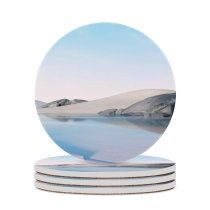 yanfind Ceramic Coasters (round) Desert Lake Clear Sky  Microsoft Go Family Game Intellectual Educational Game Jigsaw Puzzle Toy Set