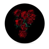 yanfind Ceramic Coasters (round) Daniel Olah Flowers Dark Roses Flower Bouquet Family Game Intellectual Educational Game Jigsaw Puzzle Toy Set