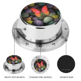 yanfind Timer Butterfly Stones Colorful Focus Pebbles 60 Minutes Mechanical Visual Timer