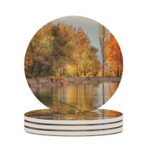 yanfind Ceramic Coasters (round) Images Fall Autumn Land Building Landscape Aliraoufian Wallpapers Plant Outdoors Tree Scenery Family Game Intellectual Educational Game Jigsaw Puzzle Toy Set