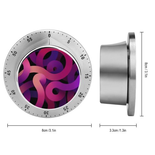 yanfind Timer Abstract  Dark 60 Minutes Mechanical Visual Timer