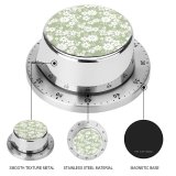 yanfind Timer Country Fond Gentle Little Millefleurs Motif  Garden Shabby Ditsy Romantic 60 Minutes Mechanical Visual Timer