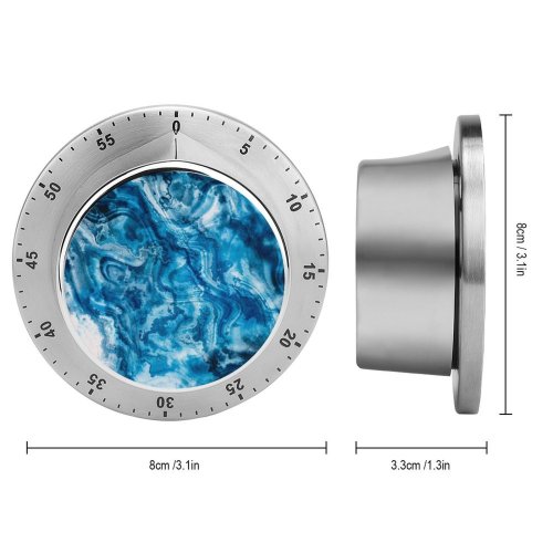 yanfind Timer Motion Clean Wind Light Watercolor Sea Craft Vibrant Chaos Painterly Turquoise Sky 60 Minutes Mechanical Visual Timer