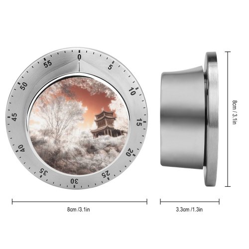 yanfind Timer Fantasy Ancient Architecture Trees Infrared 60 Minutes Mechanical Visual Timer