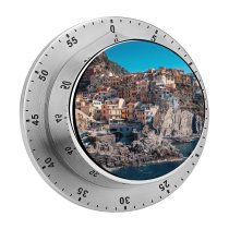 yanfind Timer Cinque Terre Coastline Buildings Town Rocks Harbor Cliff Italy 60 Minutes Mechanical Visual Timer
