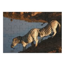 yanfind Picture Puzzle Zebra Thirsty Addo Wildlife Vertebrate Terrestrial Bengal  Reflection Organism Mane Bank Family Game Intellectual Educational Game Jigsaw Puzzle Toy Set