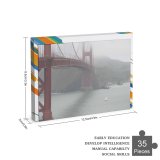 yanfind Picture Puzzle Golden Gate   Francisco California Mist Sailboat Park Atmospheric Fog Suspension Family Game Intellectual Educational Game Jigsaw Puzzle Toy Set