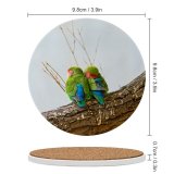 yanfind Ceramic Coasters (round) Tambako Jaguar Cute Rosy Faced Lovebirds Peach Faced Lovebirds Bird Couple Tree Family Game Intellectual Educational Game Jigsaw Puzzle Toy Set