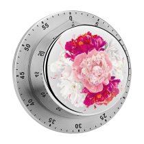 yanfind Timer Abstract Stylized Gentle  Beauty Wedding Garden Pastel Romantic Luxury Fragrance Summer 60 Minutes Mechanical Visual Timer