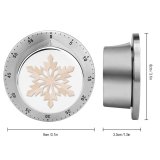 yanfind Timer UK Simplicity Homemade Season Snowflake Craft Individuality Winter Snow Tradition Creativity Decoration 60 Minutes Mechanical Visual Timer