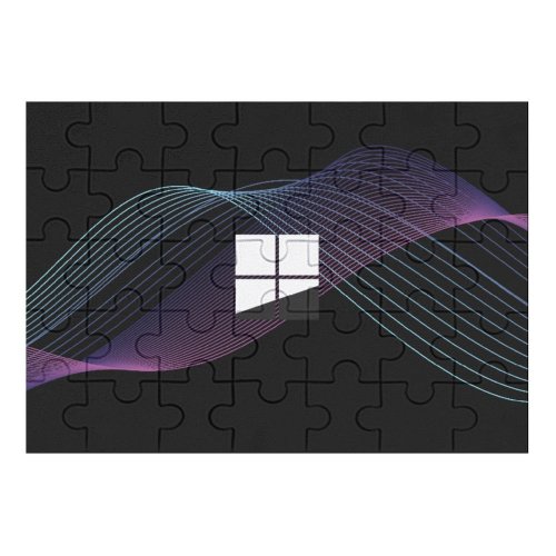 yanfind Picture Puzzle Zarif Technology Black Dark Microsoft  Minimal  Dark Purple Family Game Intellectual Educational Game Jigsaw Puzzle Toy Set