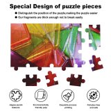 yanfind Picture Puzzle Angles Abstract Transparent Light Colorfulness Property Magenta  Tints Shades Glass Family Game Intellectual Educational Game Jigsaw Puzzle Toy Set