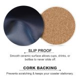 yanfind Ceramic Coasters (round)  Focus Dark Shiny Softness Depth Velvet Smooth Field Crease Indentation Silk Family Game Intellectual Educational Game Jigsaw Puzzle Toy Set
