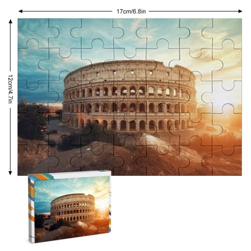 yanfind Picture Puzzle Colosseum Amphitheater Historical Structure  Ancient Architecture Italy Family Game Intellectual Educational Game Jigsaw Puzzle Toy Set