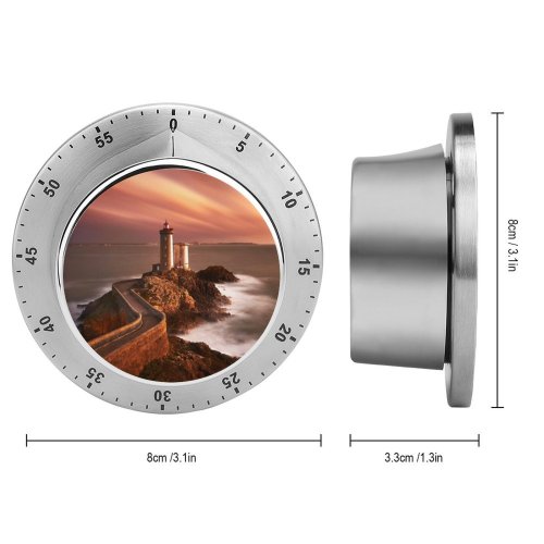 yanfind Timer Lighthouse Sunset Seascape  Dusk 60 Minutes Mechanical Visual Timer