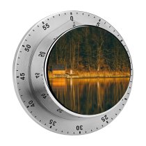 yanfind Timer Jernej Furman River Forest Wooden Reflection Tall Trees Landscape Vacation 60 Minutes Mechanical Visual Timer