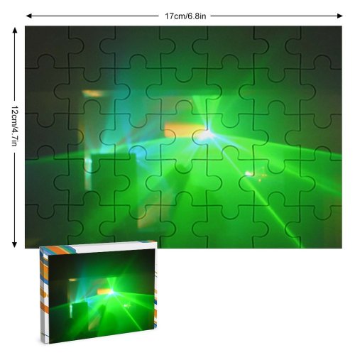 yanfind Picture Puzzle Lazer Light Nightclub Visual Lighting Laser Optoelectronics Technology Family Game Intellectual Educational Game Jigsaw Puzzle Toy Set