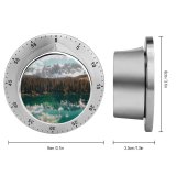 yanfind Timer Cristina Gottardi  Mountains Snow Covered Fir Trees Mirror Lake Reflection Landscape 60 Minutes Mechanical Visual Timer