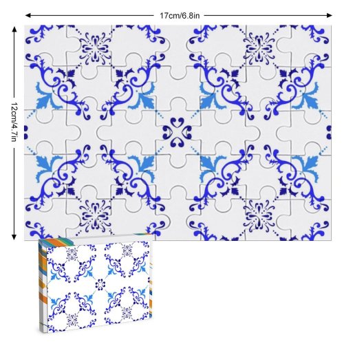 yanfind Picture Puzzle Spanish Portuguese Arabic Flooring Mexican Seamless Ceramics Porcelain Flower Retro Moroccan Tradition Family Game Intellectual Educational Game Jigsaw Puzzle Toy Set