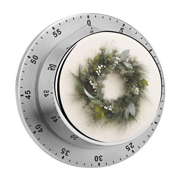 yanfind Timer Wreath Cultures Simplicity Studio Beige Tradition Decoration Twig  Freshness Shot Christmas 60 Minutes Mechanical Visual Timer