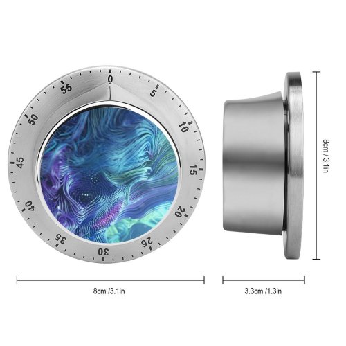 yanfind Timer Dante Metaphor Abstract Strands CGI Cyan Trails 60 Minutes Mechanical Visual Timer