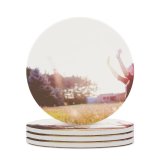 yanfind Ceramic Coasters (round) Images High Stress Flora Relaxed Passionate Grass Wallpapers Prayer Meadow Plant Spirited Family Game Intellectual Educational Game Jigsaw Puzzle Toy Set