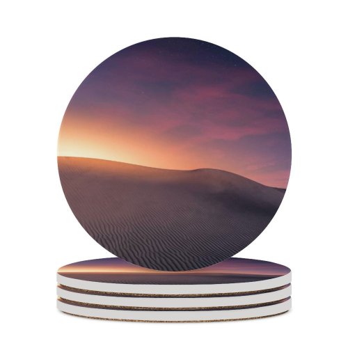 yanfind Ceramic Coasters (round) Massimiliano Morosinotto Desert Sand Canary Islands Spain Sunlight  Landscape Family Game Intellectual Educational Game Jigsaw Puzzle Toy Set
