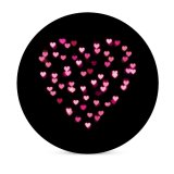 yanfind Ceramic Coasters (round) Black Dark Love Love Heart Hearts Lights Night Family Game Intellectual Educational Game Jigsaw Puzzle Toy Set