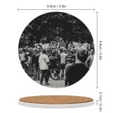 yanfind Ceramic Coasters (round) Images Cyclist Protest Wallpapers Helmet  States Bike Pictures Transportation Creative Crowd Family Game Intellectual Educational Game Jigsaw Puzzle Toy Set