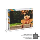 yanfind Picture Puzzle Park Bench Soft Toy Wooden Evening 5K Family Game Intellectual Educational Game Jigsaw Puzzle Toy Set