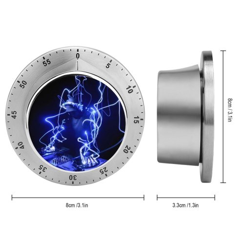yanfind Timer Black Dark DJ Electronic Dark AMOLED 60 Minutes Mechanical Visual Timer