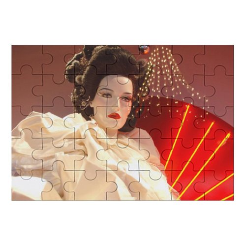 yanfind Picture Puzzle Clothes Golden Window Showcase Model Female Shopping Fashion Christmas  Decoration Dress Family Game Intellectual Educational Game Jigsaw Puzzle Toy Set