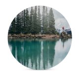 yanfind Ceramic Coasters (round) Shoreline Fir Images Ocean Land Wallpapers Sea Plant Lake  Outdoors Tree Family Game Intellectual Educational Game Jigsaw Puzzle Toy Set