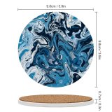 yanfind Ceramic Coasters (round) Blob Light Watercolor Stained Photographic Effects Transparent Vibrant Layered Bubble Paints Creativity Family Game Intellectual Educational Game Jigsaw Puzzle Toy Set