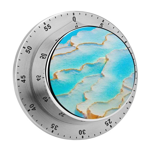 yanfind Timer Talip ÇETİN Travertines Pamukkale Thermal Pools Limestone 60 Minutes Mechanical Visual Timer