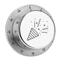 yanfind Timer Space Festival Social Carnival Cone Anniversary Present Party  Popper Cracker Emoticon 60 Minutes Mechanical Visual Timer