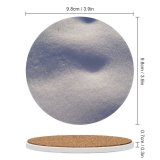 yanfind Ceramic Coasters (round) Snow Winter  Christmas Texture Sky Cloud Atmospheric Daytime Freezing Meteorological Frost Family Game Intellectual Educational Game Jigsaw Puzzle Toy Set