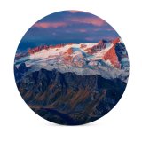 yanfind Ceramic Coasters (round) Vincentiu Solomon Marmolada  Italy  Range Snow Covered Landscape Peaks Tourist Family Game Intellectual Educational Game Jigsaw Puzzle Toy Set
