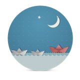 yanfind Ceramic Coasters (round) Space Sea Landscape Old Retro Seascape Destinations River Cruise Design Creativity Journey Family Game Intellectual Educational Game Jigsaw Puzzle Toy Set