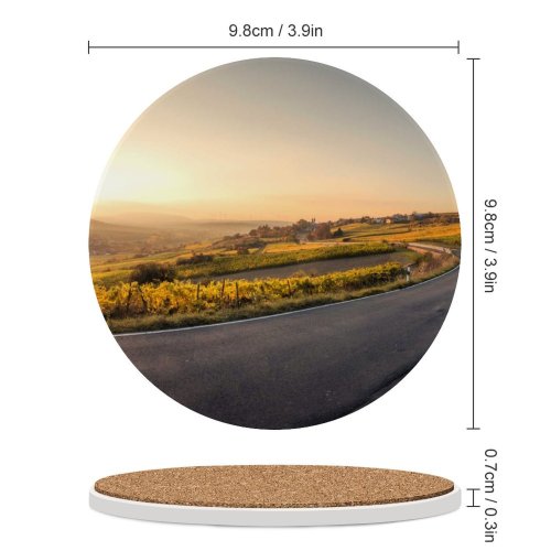 yanfind Ceramic Coasters (round) Images  Mölsheim Vineyards Roat Sky Dusk Wallpapers Tarmac Tree Wine Trip Family Game Intellectual Educational Game Jigsaw Puzzle Toy Set
